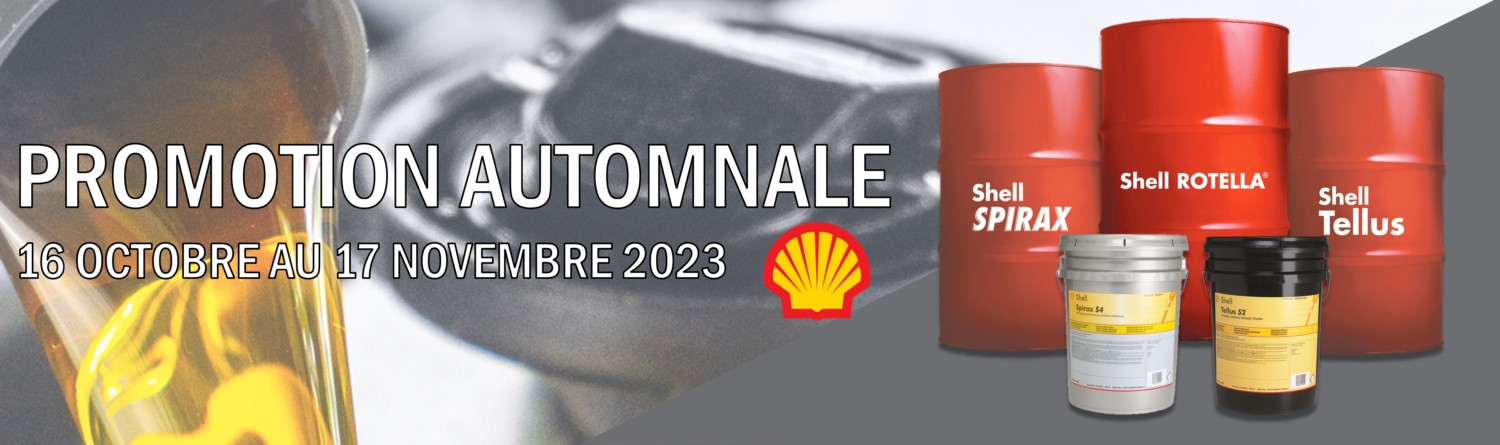 Promotion automnale - Produits Shell - Énergies Sonic